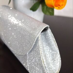 Silver Glitter Purse